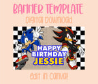 Digital download | Edit in Canva | Hedgehog birthday template