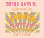 Digital download | Edit in Canva | Senior Sunrise template