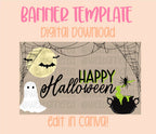 Digital download | Edit in Canva | Happy Halloween template