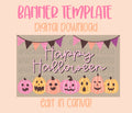 Digital download | Edit in Canva | Happy Halloween template