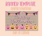 Digital download | Edit in Canva | Happy Halloween template