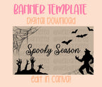 Digital download | Edit in Canva | Spooky season Halloween template