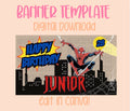 Digital download | Edit in Canva | Spider hero template